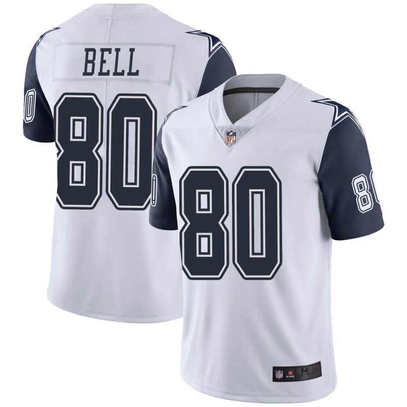 2020 Nike NFL Men Dallas Cowboys #80 Blake Bell White Limited Color Rush Vapor Untouchable Jersey->dallas cowboys->NFL Jersey